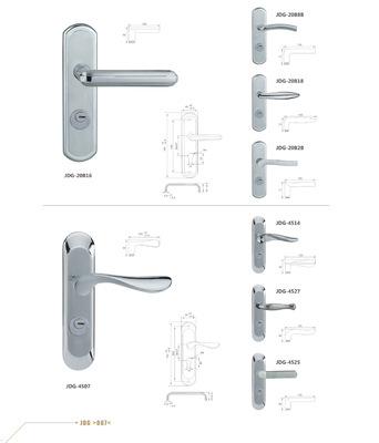 304不锈钢185MM(中面板)防火逃生功能门锁57系列 价格、厂家、图片及其他锁具产品解析